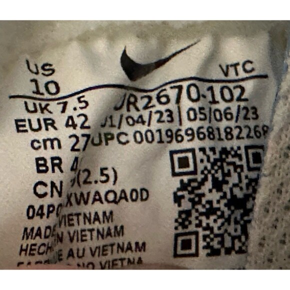 Nike React X Infinity Run 4 O Athletic Shoes Sneakers DR2670-003 Womens Size 10 - Picture 8 of 9